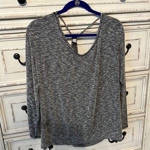 Open Back Sweater Blouse